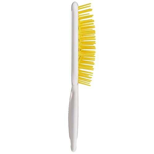 FHI Heat UNbrush Plus — Curly Hair Brush for Gentle & Effective Detangling on Wet or Dry Fragile Hair Types — Detangler Brush w/ 84 UltraFlex Bristles, Ultra-light, Vented, Anti Static Hairbrush