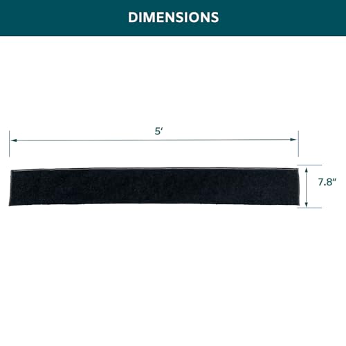4Pcs 5FT Water Activated Flood Barriers for Garage and Home Doors, Sandless Sandbag for Rain Water Control, Easy to Use (5ft, 4Pack)
