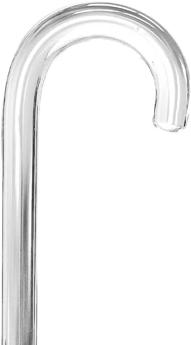 Elegant Acrylic Walking Cane â Lightweight Lucite Derby & J Handle Stick for Men & Women â Stylish, Unique Transparent Design Look with Rubber Tip