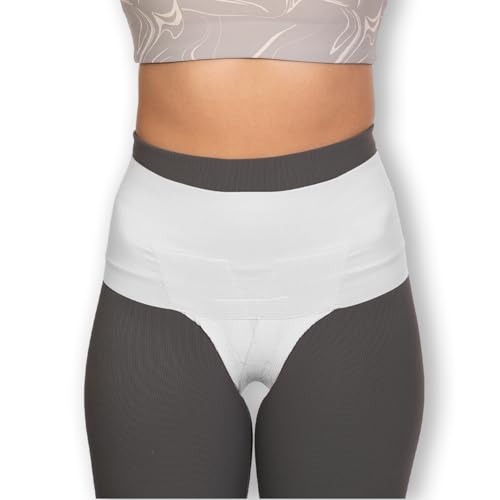 Womenâs Pelvic Orthotic Support Belt â Uterus Girdle for Prolapsed Bladder | Vulvar Varicosities | Postpartum Recovery | Dysfunction Pain Relief - High Waist - WHITE - XXL