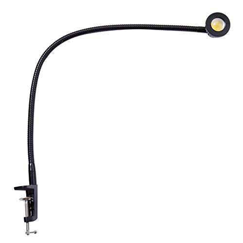 High Intensity Cob Led Spot Light 500 Lumens w/Flexible Adjustable Magnetic/Clamp Base (Clamp Base)