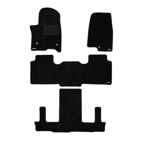 WENNEBIRD Superior Carpet Floor Mats for 2021-2026 Cadillac Escalade 7 Seats (Not for 8 Seats & ESV), 0.6-Inch Ultra-Thick, Noise-Reducing, All-Weather Waterproof Anti-Slip – 4-Pc Set