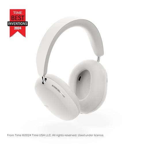Sonos Ace | Noise Cancelling Wireless Over-Ear Headphones with Bluetooth, 30-Hour Battery Life, Spatial Audio, Dolby Atmos, Dynamic Head Tracking - White (Pack of 2)