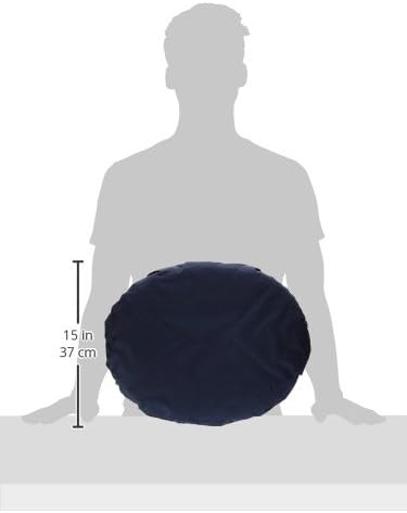 DMI 16-inch Convoluted Molded Foam Ring Donut Pillow Seat Cushion for Hemorrhoids, Back Pain, Tailbone Relief Cushion, Navy
