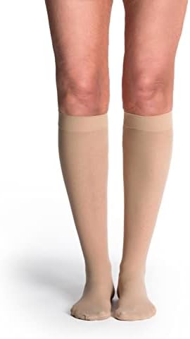 Sigvaris Style Sheer 780 Womenâs Closed Toe Knee-High Moisture Wicking Stockings - Light & Comfortable Compression Stocking 20-30mmHg to Relieve Vein Issues