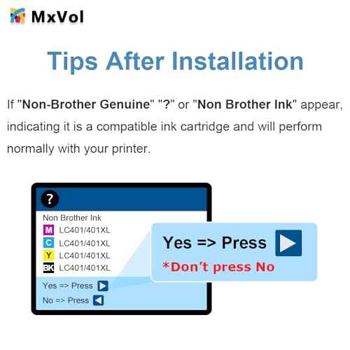 MxVol LC401XL Compatible Ink Cartridges Replacement for Brother LC-401XL LC401 LC-401 High Yield for MFC-J1010DW MFC-J1170DW MFC-J1800DW MFC-J1012DW Printer Ink (Black Cyan Magenta Yellow, 4-Pack)