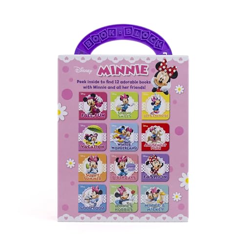 Disney Minnie Mouse - My First Library Board Book Block 12-Book Set - Great for Teaching First Words - PI Kids