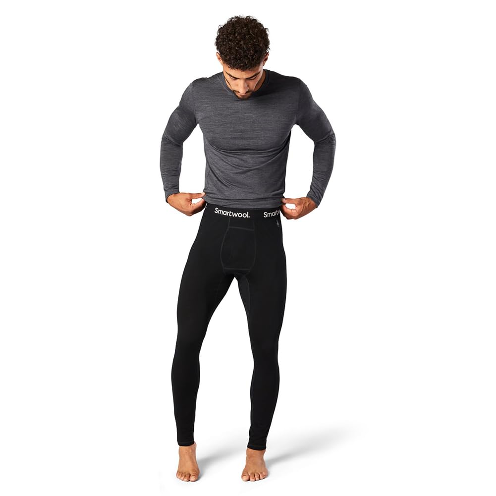 Smartwool Men's Classic All-Season Merino Base Layer Bottom Black Medium
