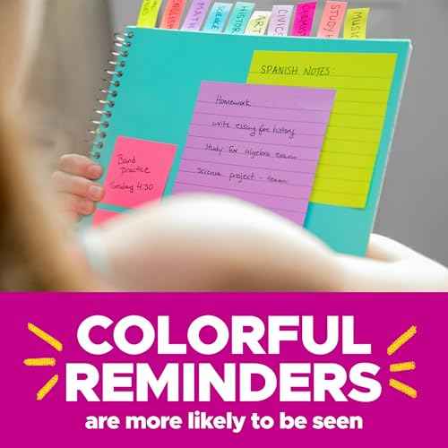Post-it Super Sticky Notes, 18 Sticky Note Pads, 1 7/8 x 1 7/8 in., School Supplies, Office Products, Sticky Notes for Vertical Surfaces, Monitors, Walls and Windows, Energy Boost Collection