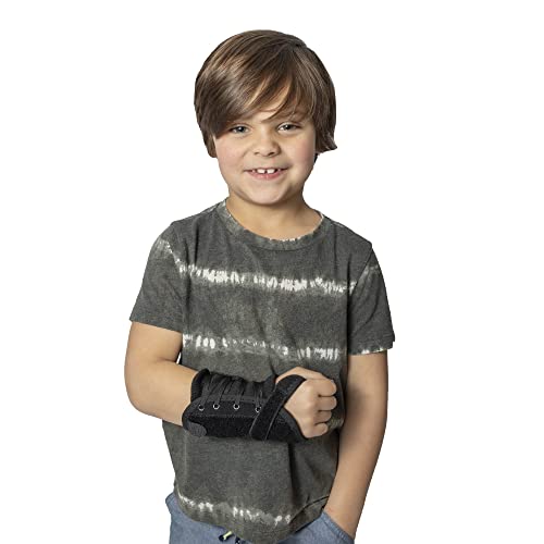 Kidâs Lace-Up Wrist Brace - Immobilization for Sprains, Strains, Carpal Tunnel & De Quervainâs PDAC L3908 - Left Wrist - Fits 4-5.5 in Wrist Circ.