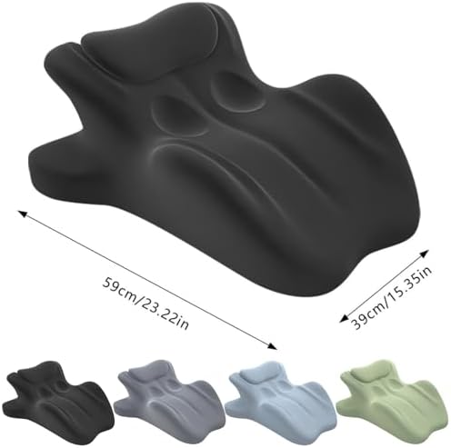 Ergonomic Back Support Pillow for Reading, Memory Foam Couples Pillows, Butt Cushion for Couples, Waist and Neck Support, Multi-Position Comfort Bed Pillow for Sitting and Lying (Green)