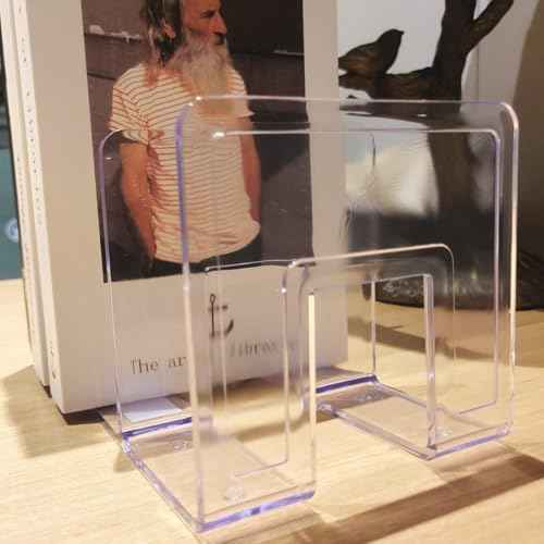 LUGUNU Clear Acrylic Purse Organizer - 3-Section Divider for Handbag Closet Storage - Durable Rack for Purses, Clutches More (Set of 4)