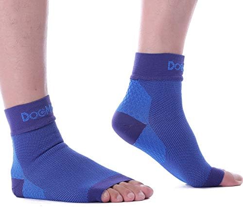 Doc Miller Ankle Brace for Women & Men β Foot Compression Sleeve, Toeless Wrap & Support for Pain Relief, Plantar Fasciitis, Achilles Tendonitis & Injury Recovery, 1 Pair