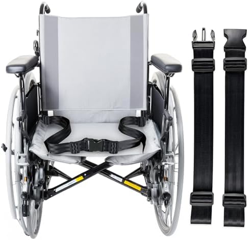 Adjustable 2-Point Wheelchair Safety Lap Belt â Anti-Fall Seat Belt for Seniors & Plus Size, Easy Install, 12-60" Adjustable