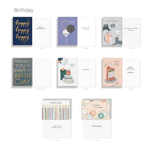 American Greetings All Occasion Deluxe Card Assortment with Envelopes and Storage Box(60-Count)