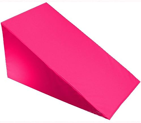 MoonRest 7â, 10â, 12â- inch Foam Bed Wedge Zippered Cover/Pillow Replacement Cover (24" X 24" X 10", Hot Pink/Fuchsia)