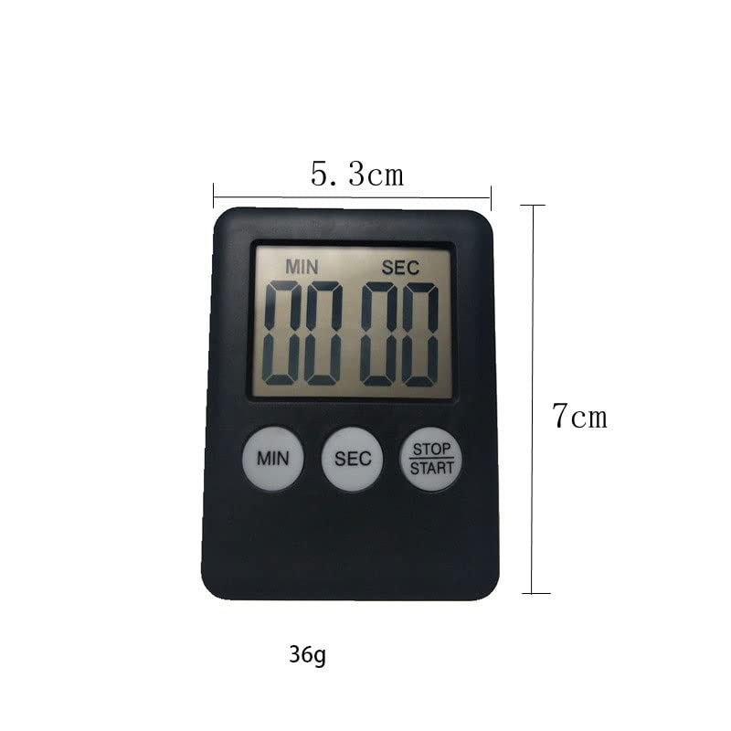 MVUYO Cooking Timer LCD Digital Screen Clock Kitchen Countdown Timer Mechanical Digital Kitchen Timer Magnetic(D)