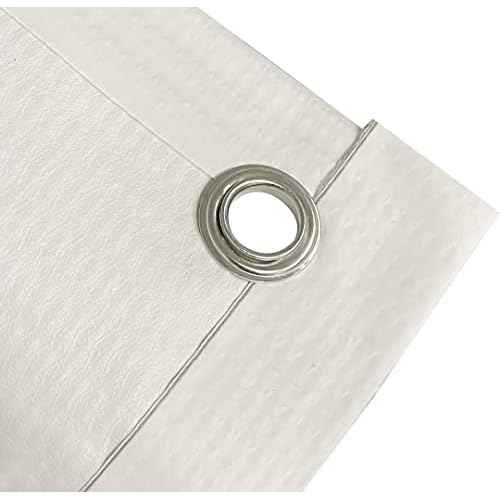 4 Less Co 4x10 feet blank vinyl banner white with grommets