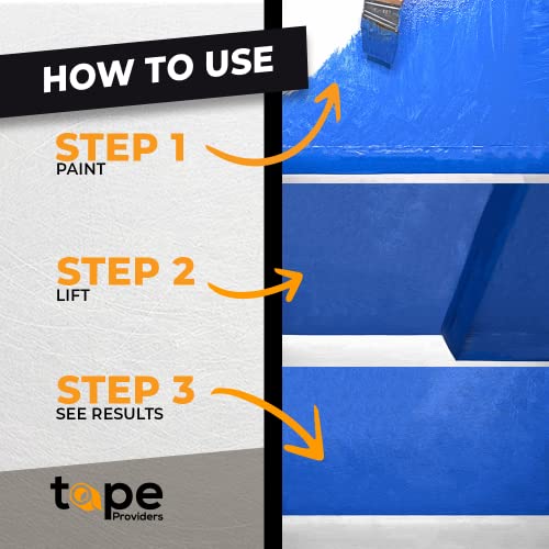 Made in USA Blue Painter¡¯s Tape - 3 inch x 60 yds. (4 Pack) Thick & Wide Masking Tape for Safe Wall Painting, Building, Remodeling, Labeling, Edge Finishing