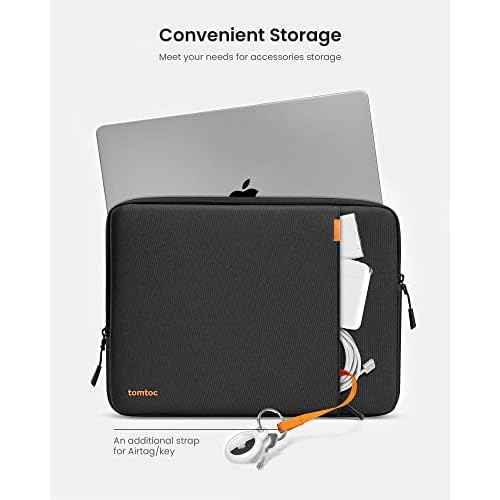 tomtoc 360 Protective Laptop Sleeve Set for 14-inch MacBook Pro M5/M4/M3/M2/M1 Pro/Max A3434 A3112 A3401 A3185 A2992 A2918 2025-2021, Water-Resistant MacBook Case Bag with Organized Accessory Pouch
