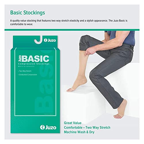 JUZO 20-30 mmHg, Basic, Thigh, OT, Silicone, Beige, Size: V (4411AGSB14-V)