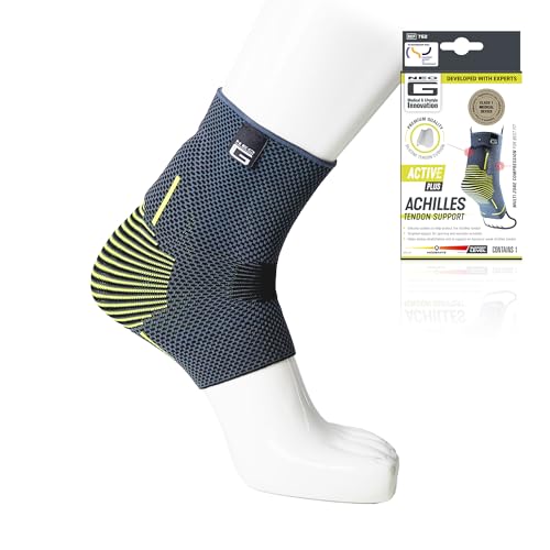 Neo-G Achilles Tendon Support With Silicone Tendon Cushion - Achilles Tendonitis Brace Ankle Support For Men And Women â Targeted Ankle Compression Sleeve - Breathable - Active Plus (Small)