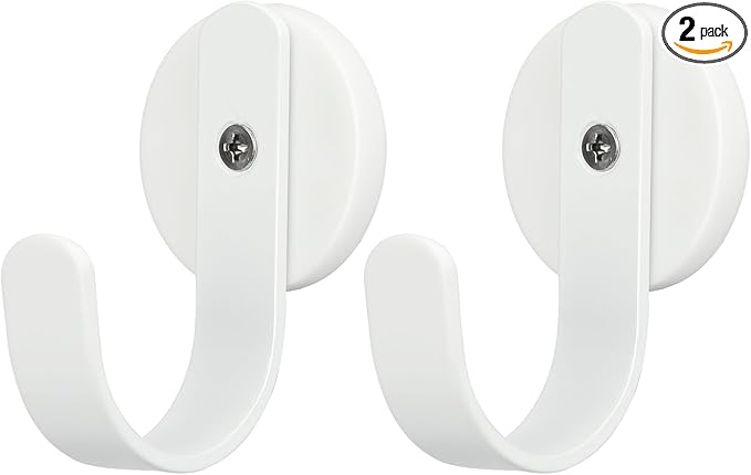 FYY Magnetic Wreath Hanger - 2 Pack Heavy Duty Magnets with Hook for Refrigerator, Christmas Decoration Magnetic Hooks for Metal Front Door, Cruise Hook Hanger for Hanging Cabins Grill Coat Pattern 3W