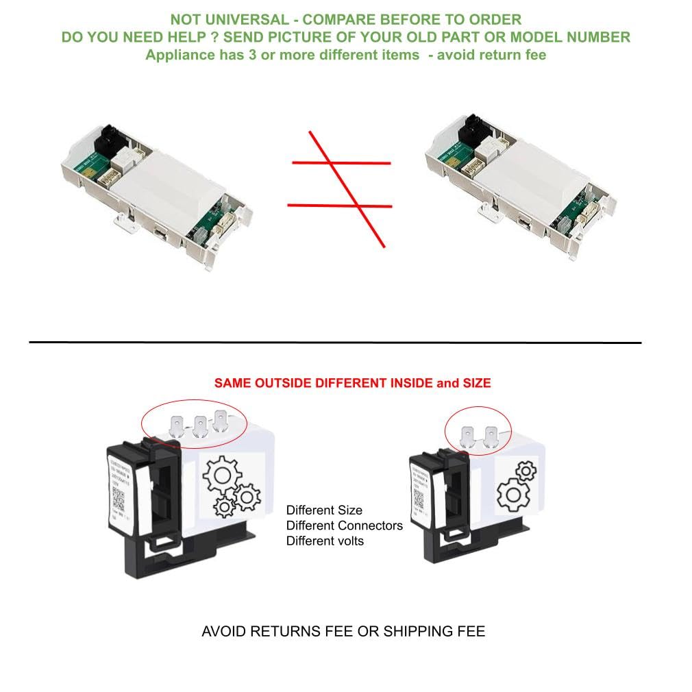 GSPUSA, WD21X25198, WD21X25732 compatible with GE Dishwasher Main Control Board fits old # WD21X24498, 265D3241G102, GE265D3241G102MP00,