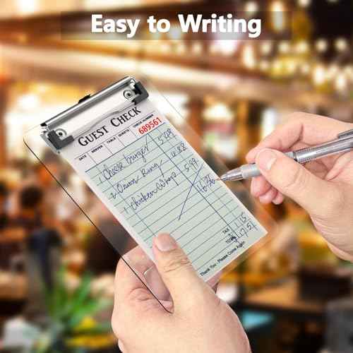 Mini Clipboard 50 Pack, 5 x 7 Plastic Small Clear Clip Boards with Low Profile Clip, Memo Size for Classroom, Teacher, Students, School & Office Supplies