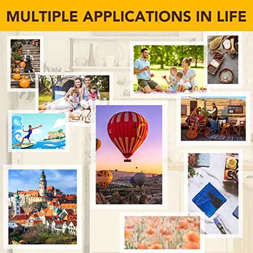 60 PCS Self-Adhesive Laminating Sheets, 9 x 12 Inches Self Adhesive Contact Paper, No Heat No Machine Needed Self Sealing Laminate Sheets