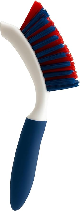 Grout Brush with Stiff Bristles â Heavy-Duty Scrub Brush for Tile, Bathroom, Shower, and Floor Cleaning â Precision Hand Cleaning Tool
