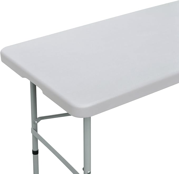 Fitted Rectangle Tablecloth 24 x 48 Inch Elastic Table Cloth for 4ft Table, Stretch Spandex Tables Cover Silver Washable Polyester Tables Top Cap Cover for Dining Picnic Camping Indoor and Outdoor