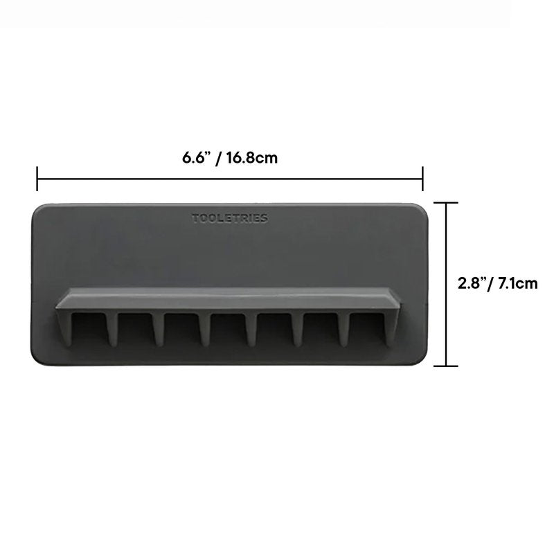 TOOLETRIES The Jack Shower Phone Holder, Wall Mounted Bathroom Phone Holder for Shower, Mirror & Tile, Reusable Silicone Mount for Smartphones & Tablets – Charcoal