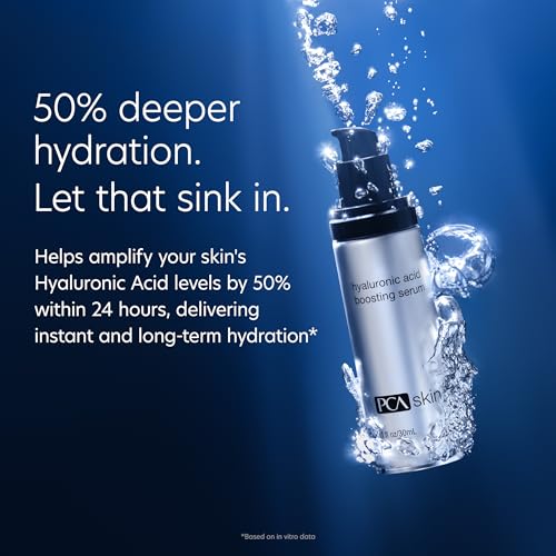 PCA SKIN Hyaluronic Acid Boosting Face Serum - Anti Aging Hydrating Facial Corrector with Niacinamide for Smoothing Wrinkles & Fine Lines (3 fl oz)
