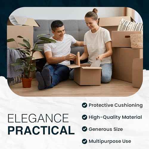Economy Pack White Bulk Packing Paper | Newsprint Paper | 160 sheets | 27" x 17" | 5 lb | Wrapping paper Sheets for Moving - Must Have in Your Moving Supplies, Packing Materials.