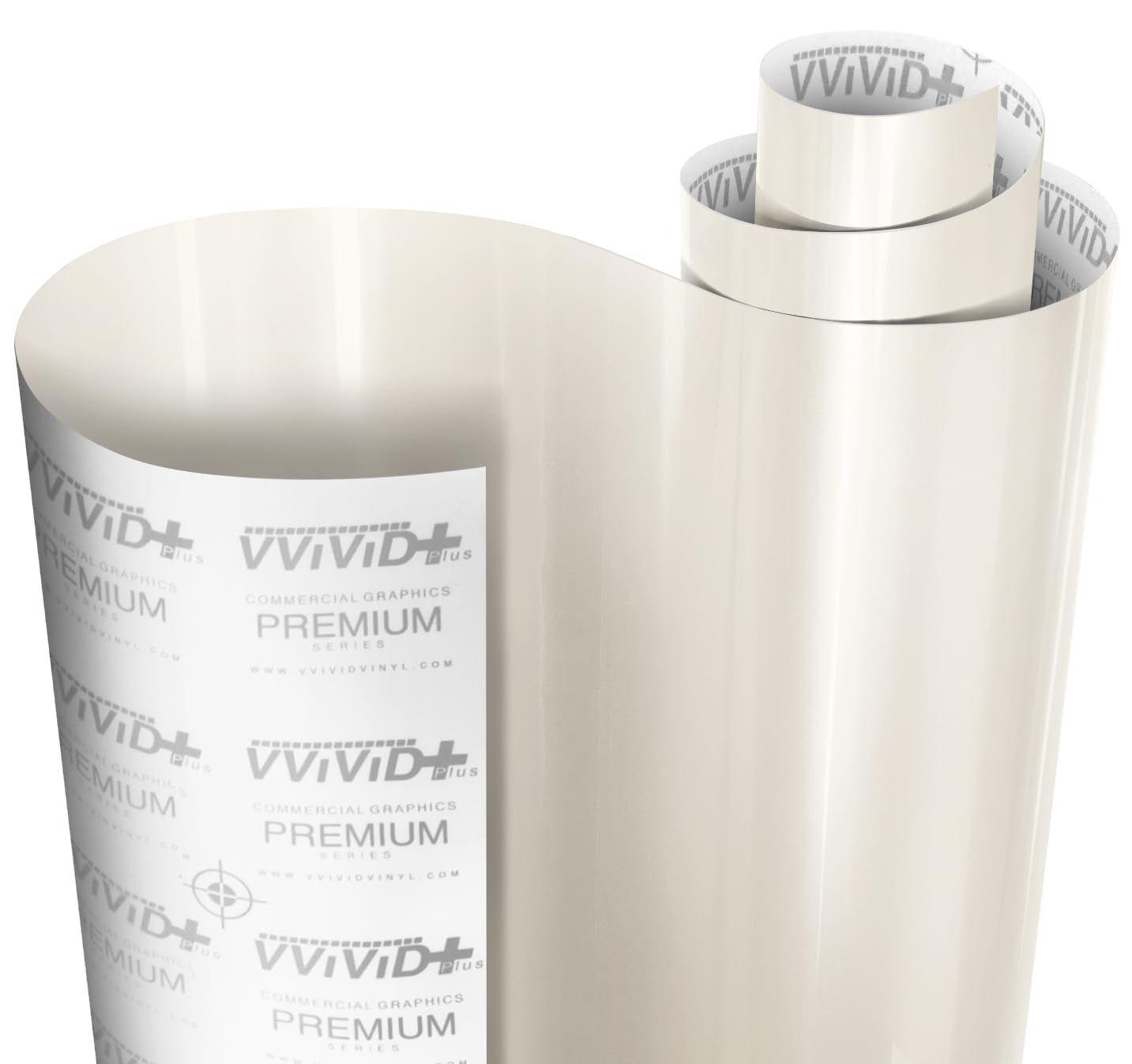 VViViD+ Ultra Gloss Pearl White Vinyl Car Wrap (50ft x 5ft)