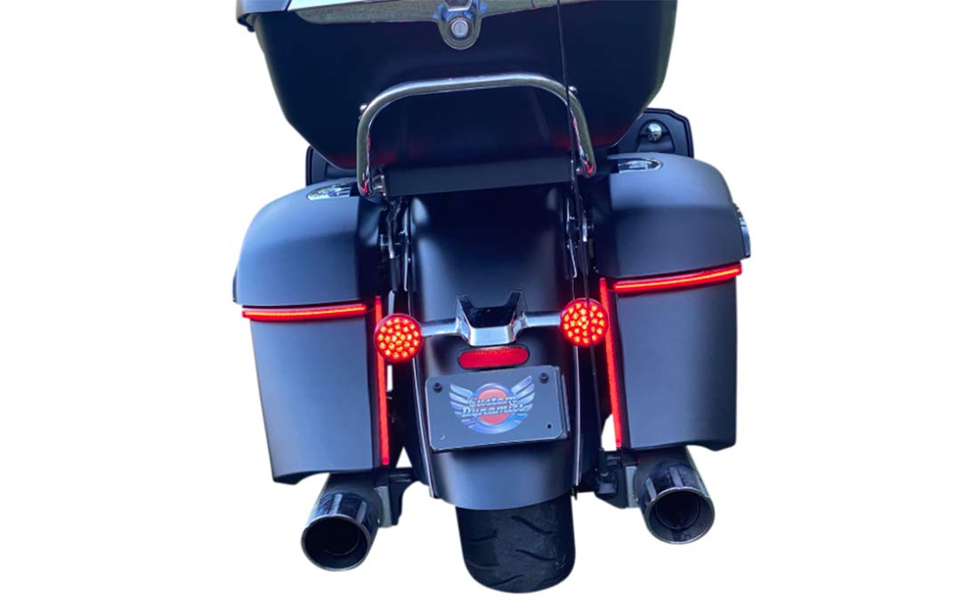 Custom Dynamics LED Saddlebag Lights for Indian Chieftain and Dark Horse (not Challenger) - Smoke