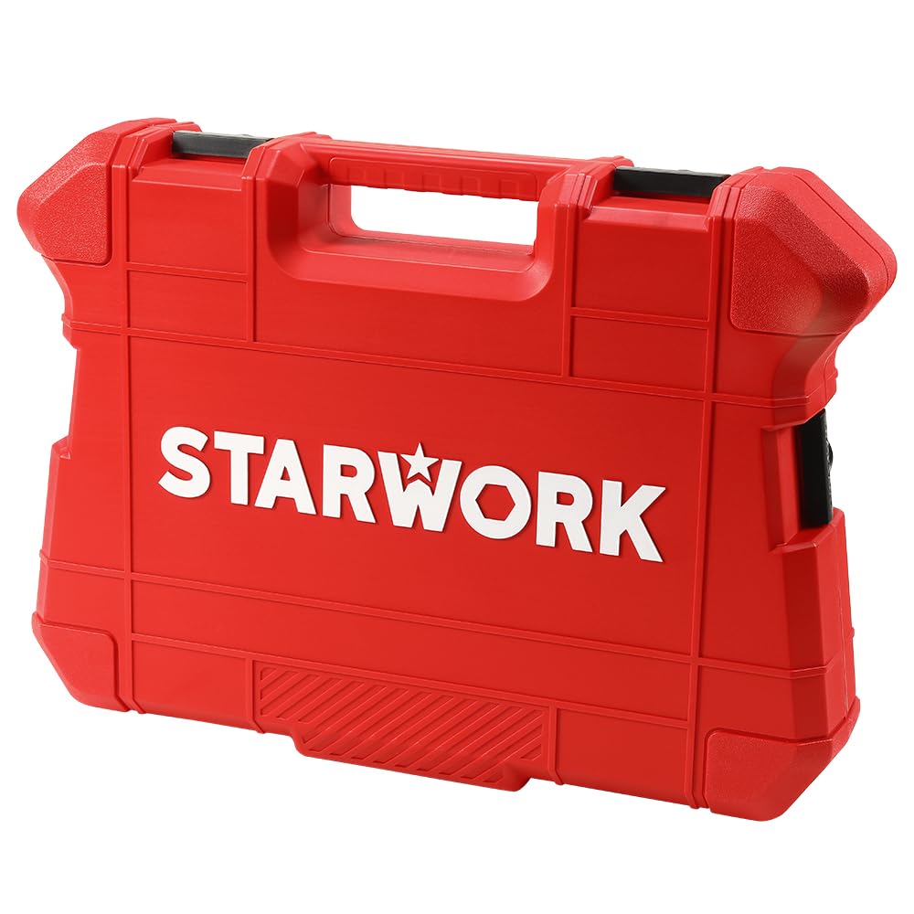 STARWORK TRUE MECHANIC™ 305-Piece Mechanics Tool Set, 120T SAE&Metric Reversible Ratcheting Wrench, Professional
