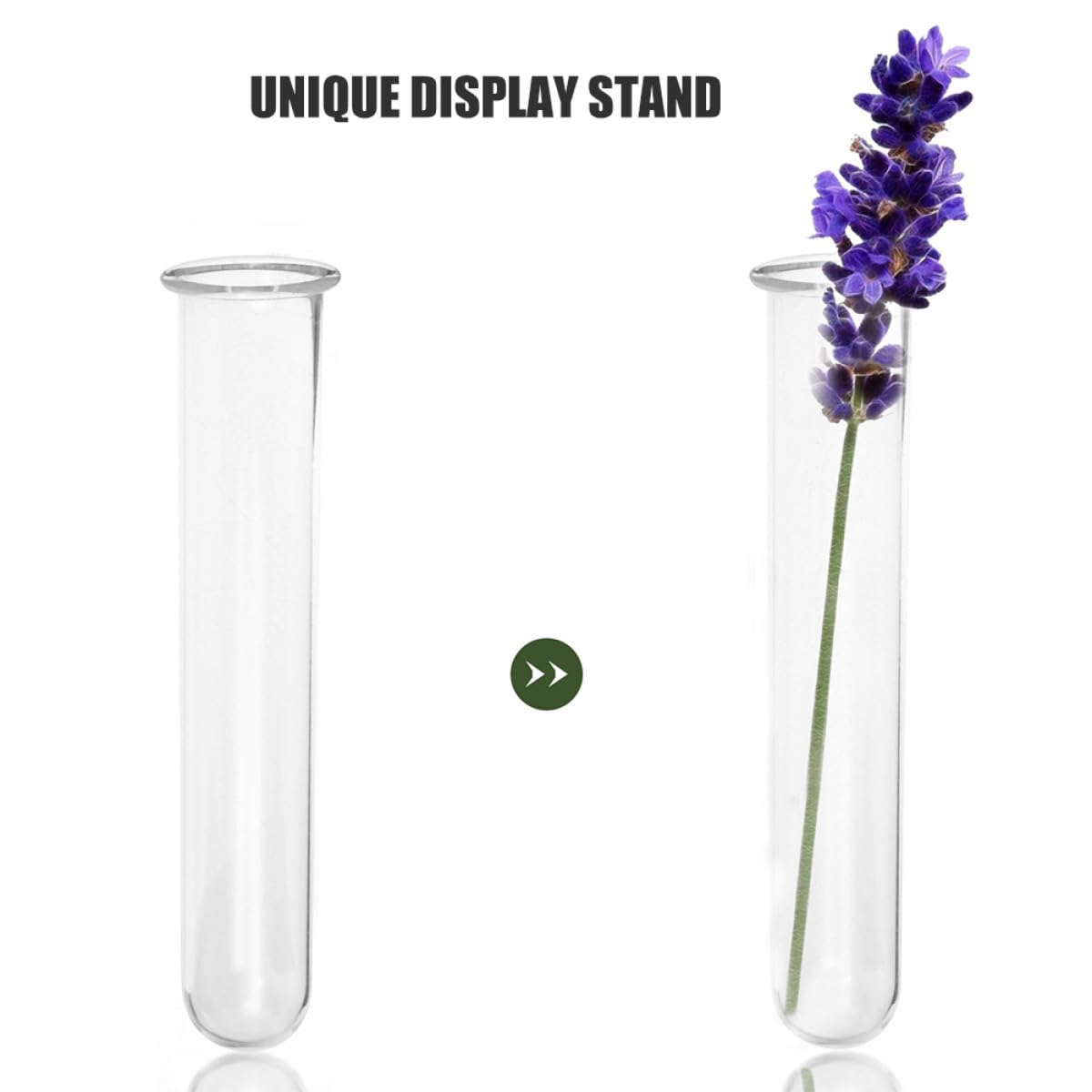 HEMOTON 4pcs Glass Test Tube Hydroponic Plant Tubes 2.5x3x18cm Propagation Vase Set for Wall Mounted and Desktop Terrarium Planter Home Décor