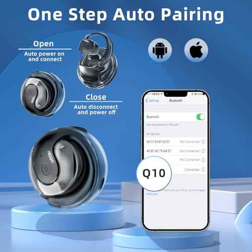 Translation Earbuds Real Time, Ai Translator Earbuds Bluetooth Wireless - Supports 144+ Languages, Over-Ear AI Headphones for iOS and Android, Ideal for Travel and Business (Black)