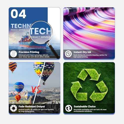 4-Pack LC3033XXL LC3033 XXL High-Yield Ink Cartridges Replacement for Brother LC3033XXL LC3033 XXL Compatible with MFC-J995DW J805DW J815DW Printers (Black Cyan Magenta Yellow)