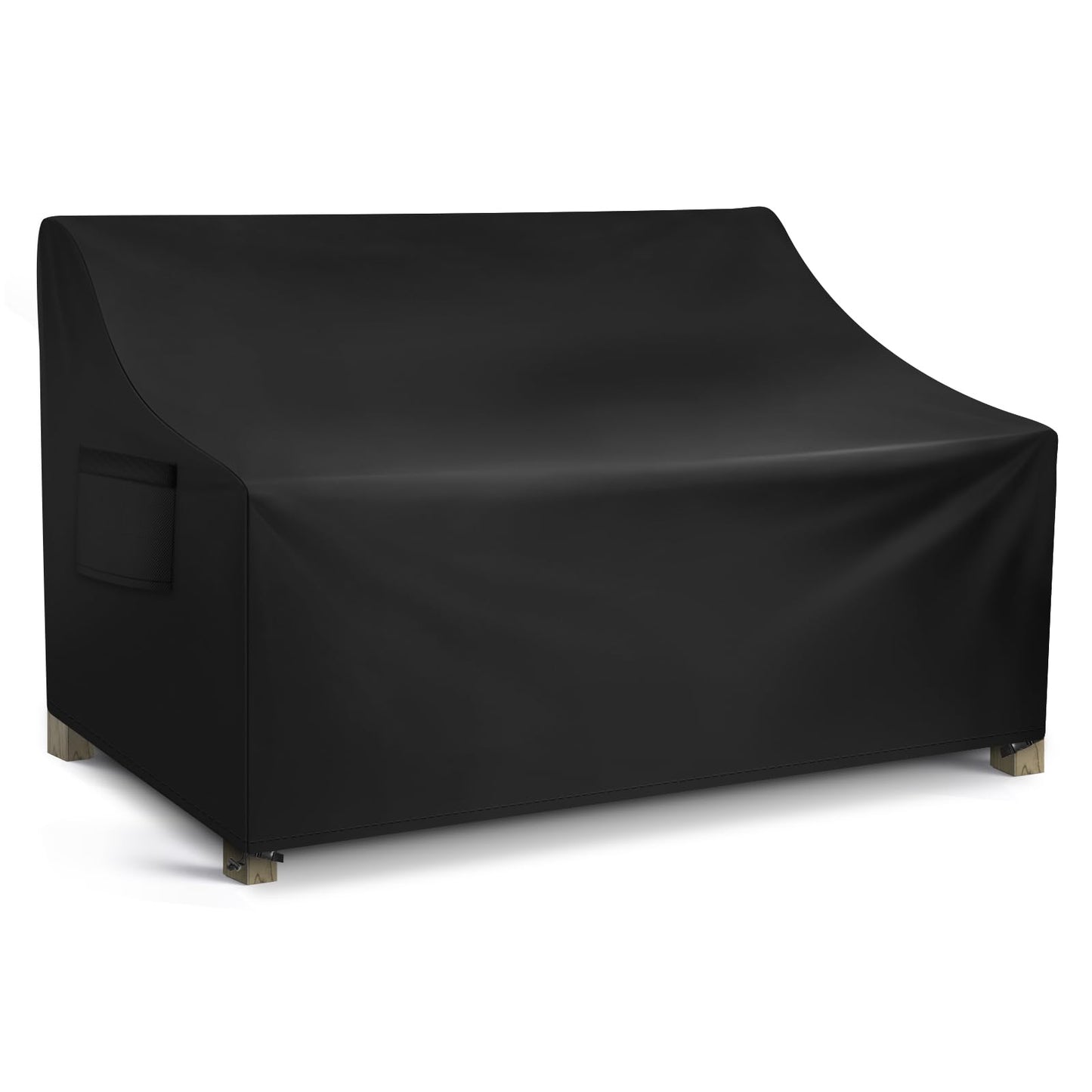 WLEAFJ Patio Sofa Cover Waterproof, 3-Seater Outdoor Sofa, Heavy Duty Deep Lounge Loveseat, Large Lawn Furniture with Air Vent, 82.6ââ W x 39ââ D x 28ââ H