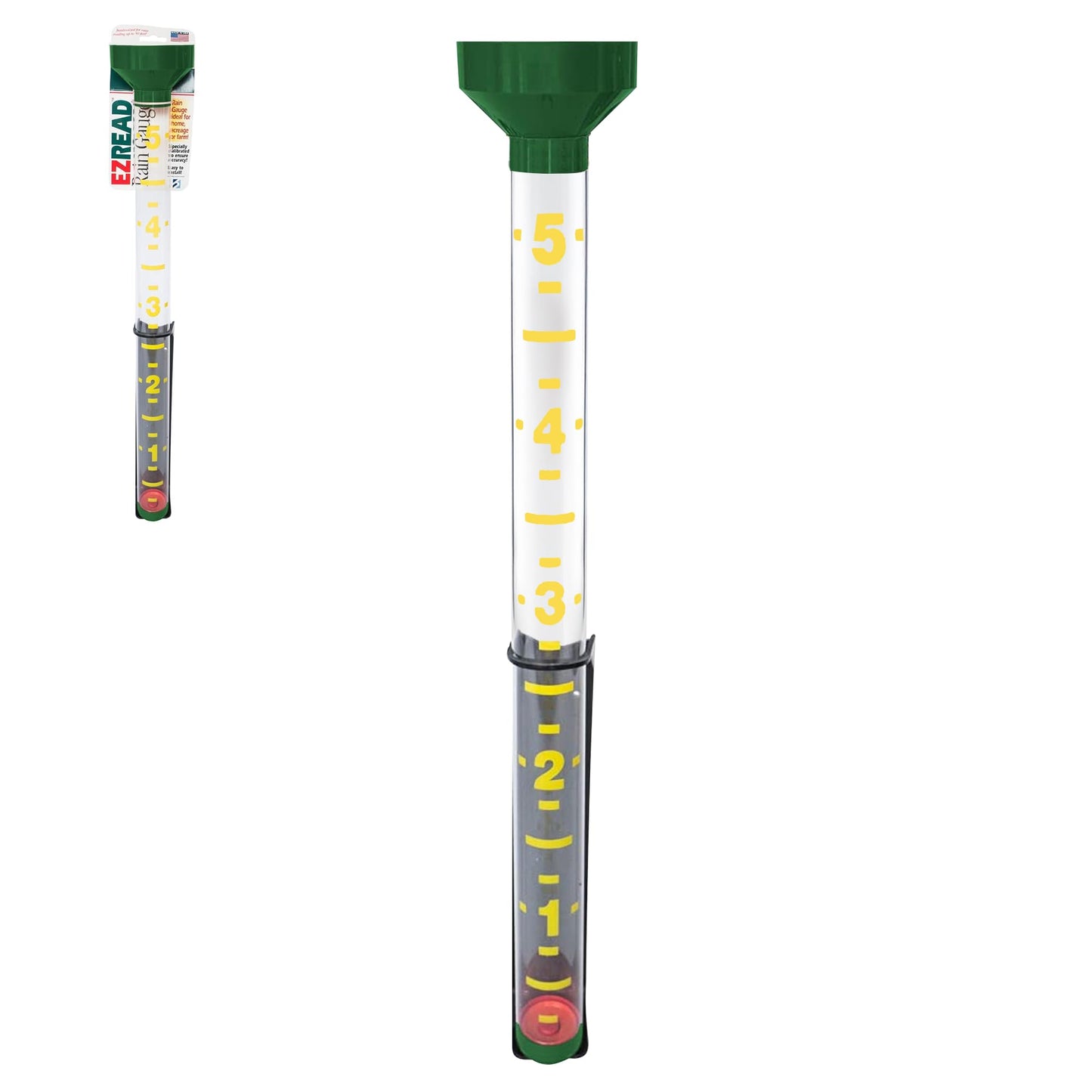 Headwind EZRead 26â Giant Professional Outdoor rain Gauge, USA Made Heavy Duty All Weather Freeze Proof mountable with Float, Hunter Green (820-0019)
