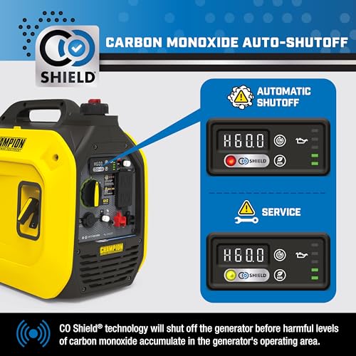 Champion Power Equipment 2500-Watt Ultralight Portable Inverter Generator with Quiet Technology and CO Shield