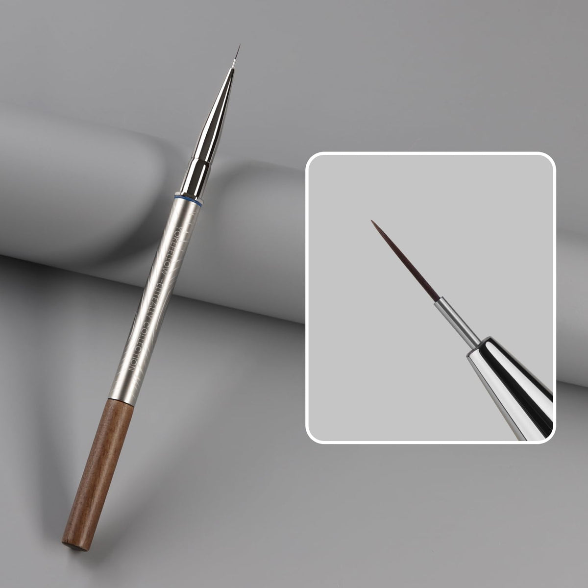 YOKEFELLOW EliteAlly Nail Art Liner Brushes,6mm Detail Liner Brush For Nail Art Painting Manicure Design Professional Nail Art Tool(EA05 LINER-S)