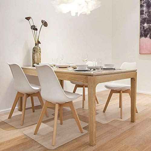 Azadx Office Chair Mat for Hard Floors 36" X 55", Clear PVC Chair Mat for Hardwood Floor, Durable Plastic Floor Protector Mat for Home and Office use (36" X 55" Rectangle)