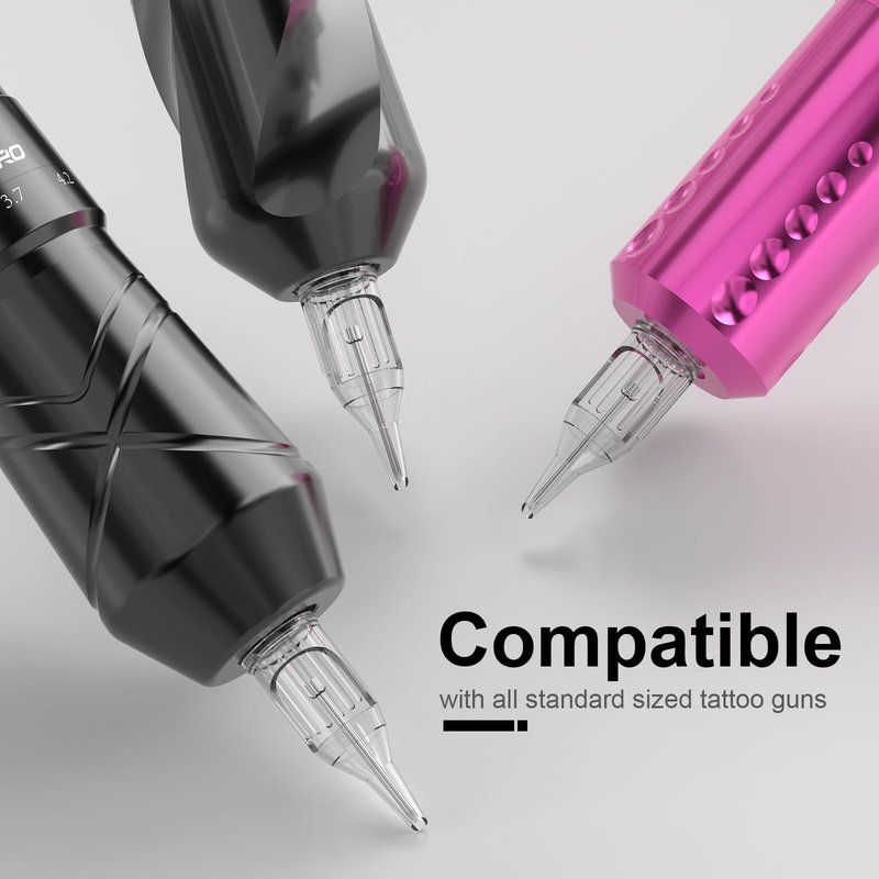 Wormhole Tattoo Needles 20Pcs 9RS Disposable Tattoo Cartridge Needles Round Shader for Tattoo Gun Cartridge Machine Permanent Makeup (1009RS)