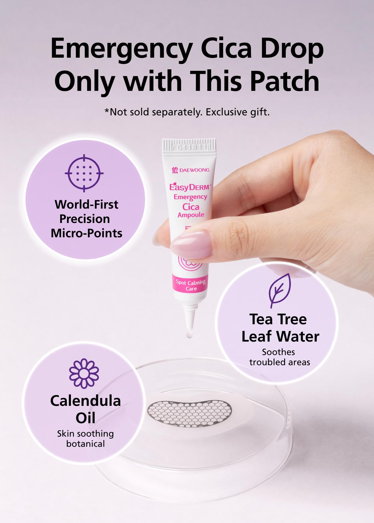 DWEasyDerm EasyDerm Quick Calming Magnesium Patches WIDE and Quick Calming Magnesium Patches, Summer & Travel Essentials
