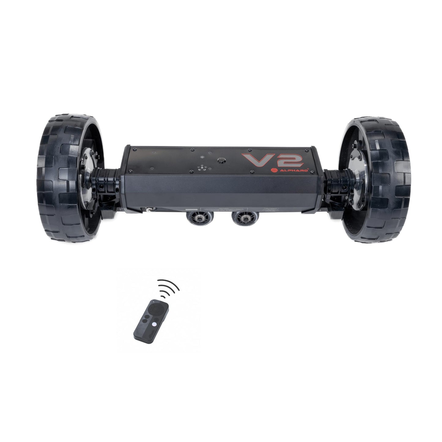 Alphard Club Booster V2Pro β Convert Your Push Cart into a Motorized, Electric Remote-Controlled Golf Caddie (Quad XL/Triswivel/Nitron)- New 2025 V2Pro with Permanently Attached Wheelie Bars (V2BBPRO)
