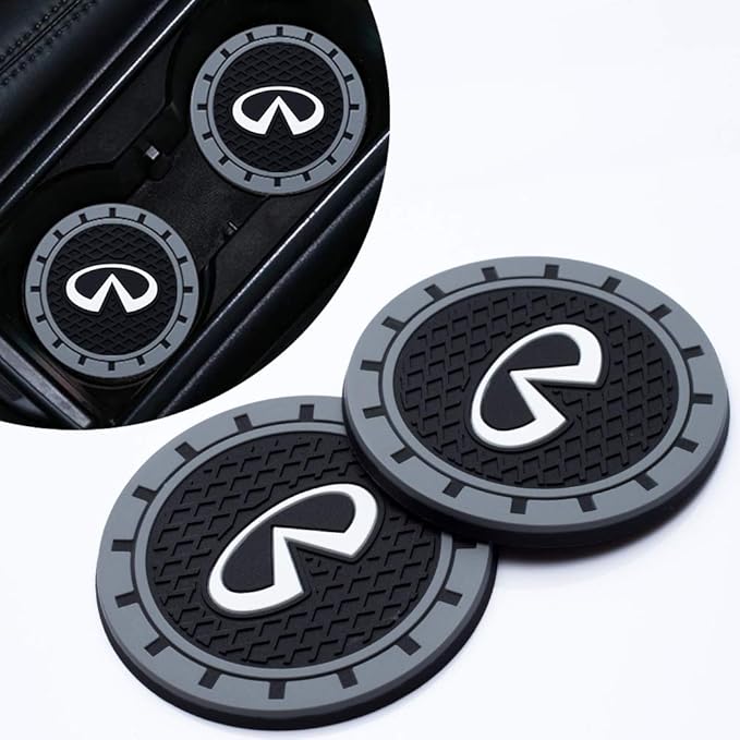 Cup Holder Insert Coaster Fit Infiniti G35 G37 Q50L QX50 Q50 QX56 Q60 QX60 QX70 Q70L QX80,Anti Slip Car Cup Coaster Interior Accessories